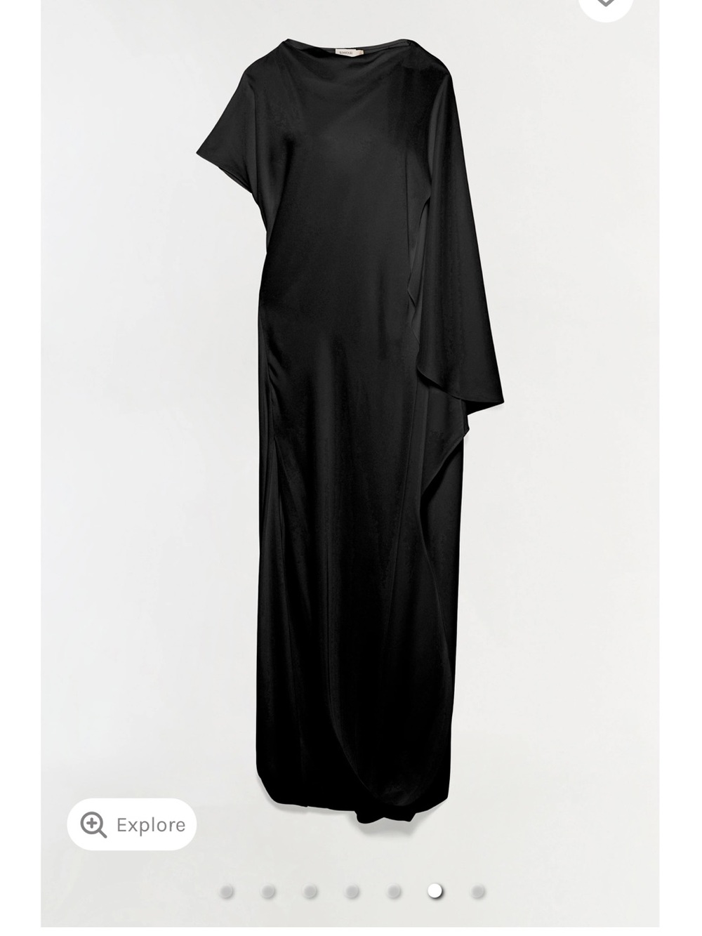 Current season! SIMKHAI Ora Satin Gown size 6 in black satin NWOT - Picture 5 of 9